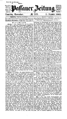 Passauer Zeitung Donnerstag 11. Dezember 1862