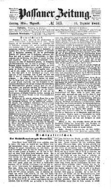 Passauer Zeitung Sonntag 14. Dezember 1862