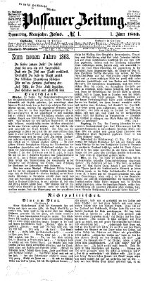 Passauer Zeitung Donnerstag 1. Januar 1863