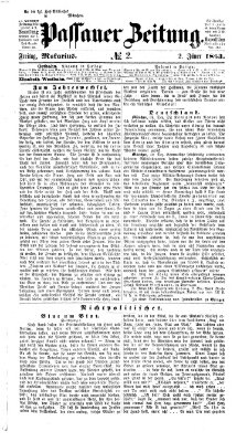Passauer Zeitung Freitag 2. Januar 1863