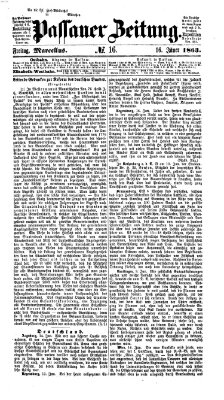 Passauer Zeitung Freitag 16. Januar 1863