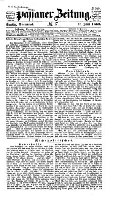 Passauer Zeitung Samstag 17. Januar 1863