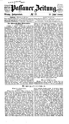 Passauer Zeitung Montag 19. Januar 1863