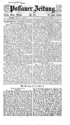 Passauer Zeitung Freitag 23. Januar 1863