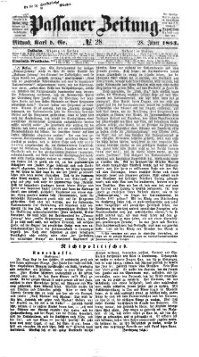 Passauer Zeitung Mittwoch 28. Januar 1863