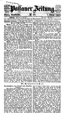 Passauer Zeitung Montag 9. Februar 1863