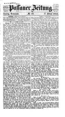 Passauer Zeitung Dienstag 17. Februar 1863