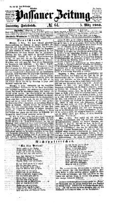 Passauer Zeitung Donnerstag 5. März 1863