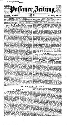 Passauer Zeitung Mittwoch 11. März 1863