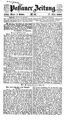 Passauer Zeitung Freitag 27. März 1863