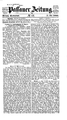 Passauer Zeitung Mittwoch 13. Mai 1863