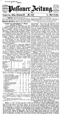 Passauer Zeitung Donnerstag 14. Mai 1863