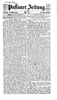 Passauer Zeitung Samstag 23. Mai 1863