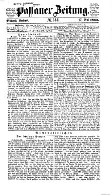 Passauer Zeitung Mittwoch 27. Mai 1863