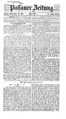 Passauer Zeitung Freitag 19. Juni 1863