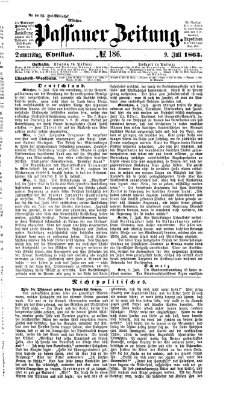 Passauer Zeitung Donnerstag 9. Juli 1863