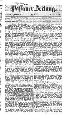 Passauer Zeitung Samstag 18. Juli 1863