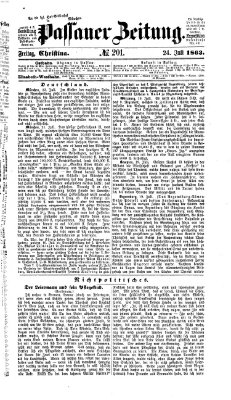 Passauer Zeitung Freitag 24. Juli 1863