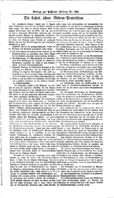 Passauer Zeitung Samstag 22. August 1863