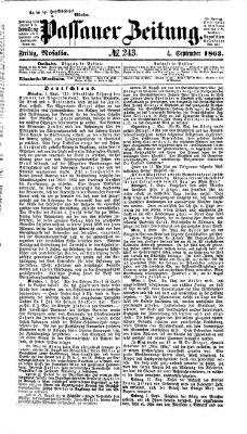 Passauer Zeitung Freitag 4. September 1863