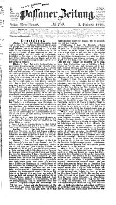 Passauer Zeitung Freitag 11. September 1863