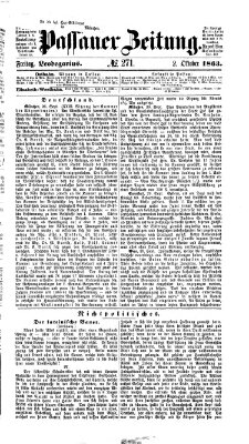 Passauer Zeitung Freitag 2. Oktober 1863