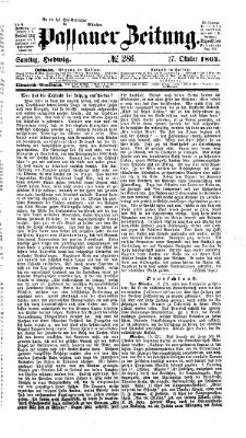 Passauer Zeitung Samstag 17. Oktober 1863