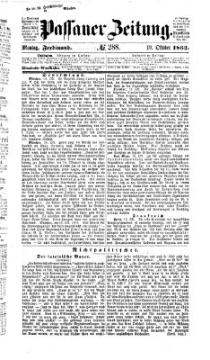 Passauer Zeitung Montag 19. Oktober 1863