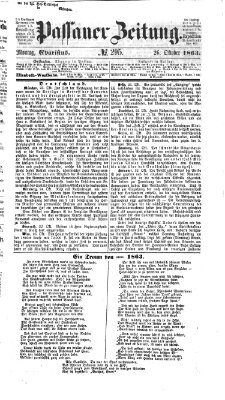 Passauer Zeitung Montag 26. Oktober 1863