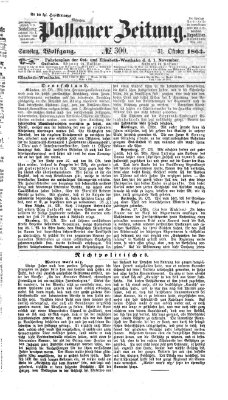 Passauer Zeitung Samstag 31. Oktober 1863