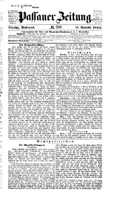 Passauer Zeitung Dienstag 10. November 1863