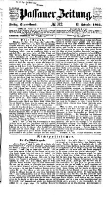 Passauer Zeitung Freitag 13. November 1863