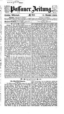 Passauer Zeitung Samstag 14. November 1863