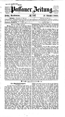 Passauer Zeitung Freitag 20. November 1863