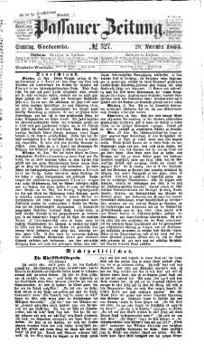 Passauer Zeitung Samstag 28. November 1863