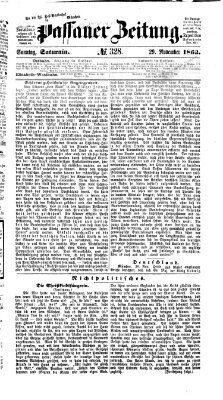 Passauer Zeitung Sonntag 29. November 1863