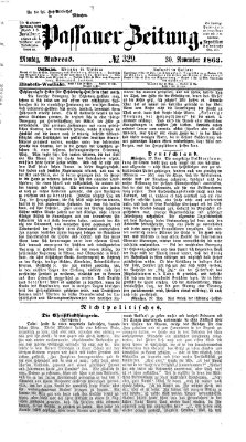 Passauer Zeitung Montag 30. November 1863