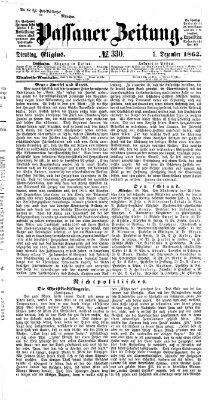 Passauer Zeitung Dienstag 1. Dezember 1863