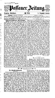 Passauer Zeitung Samstag 5. Dezember 1863