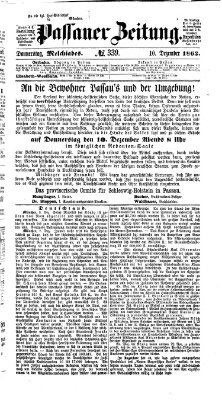 Passauer Zeitung Donnerstag 10. Dezember 1863