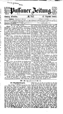 Passauer Zeitung Sonntag 13. Dezember 1863