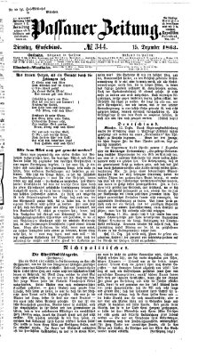 Passauer Zeitung Dienstag 15. Dezember 1863