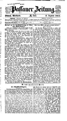 Passauer Zeitung Mittwoch 16. Dezember 1863