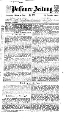 Passauer Zeitung Donnerstag 24. Dezember 1863