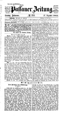 Passauer Zeitung Sonntag 27. Dezember 1863