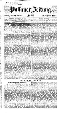 Passauer Zeitung Montag 28. Dezember 1863