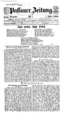 Passauer Zeitung Freitag 1. Januar 1864