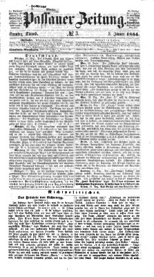 Passauer Zeitung Sonntag 3. Januar 1864