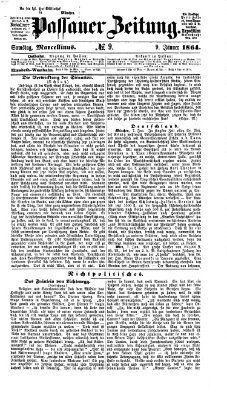 Passauer Zeitung Samstag 9. Januar 1864