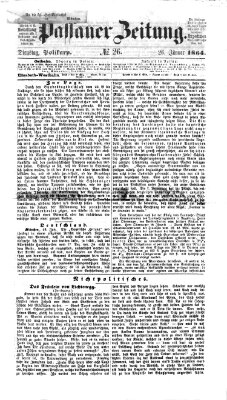 Passauer Zeitung Dienstag 26. Januar 1864